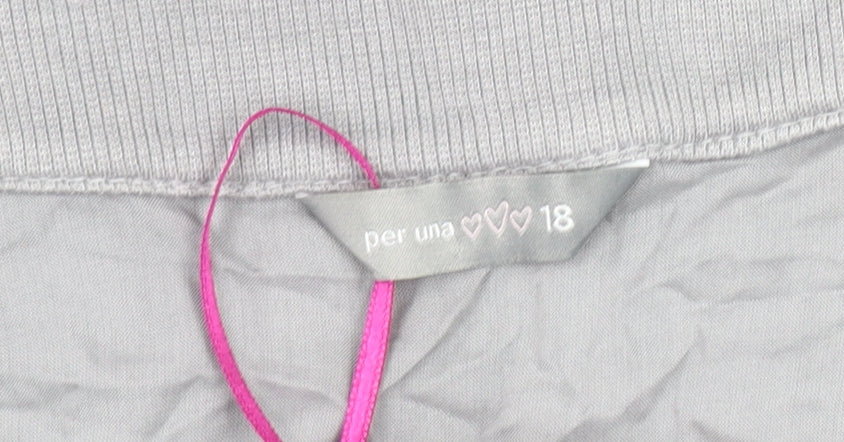 Womens UK Size 18 Per Una Grey Basic Tunic