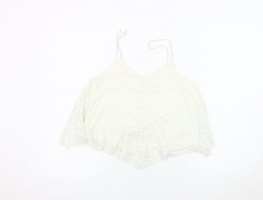 Womens UK Size S American Eagle Outfitters Ivory Camisole Tank