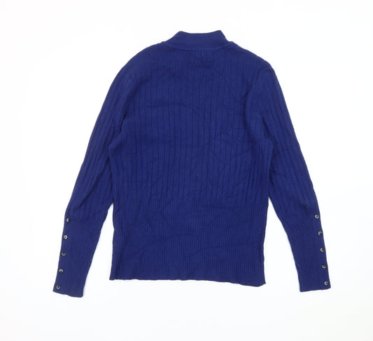 Womens UK Size 14 Marks and Spencer Blue Pullover Jumper