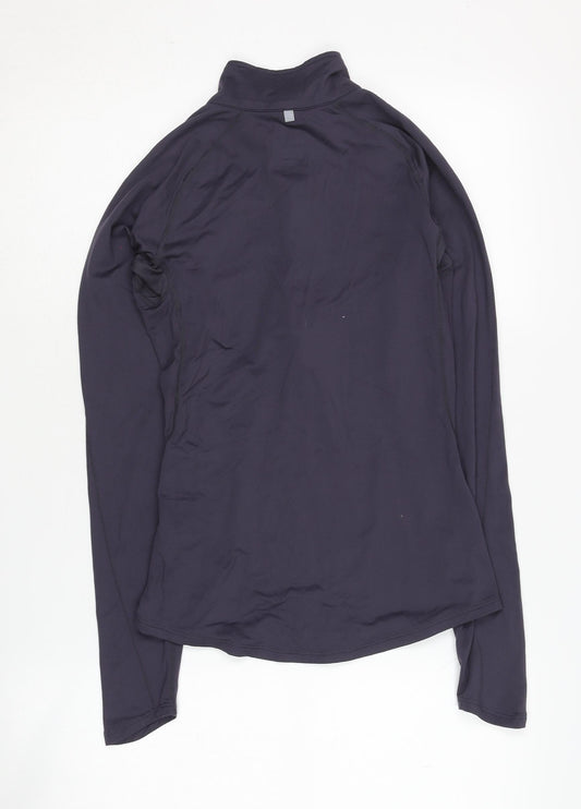 Nike Women's XS Black Running Pullover with Reflective Zip