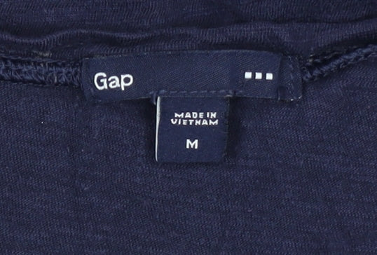 Gap Women's Blue 3/4 Sleeve T-Shirt Cotton Blend M