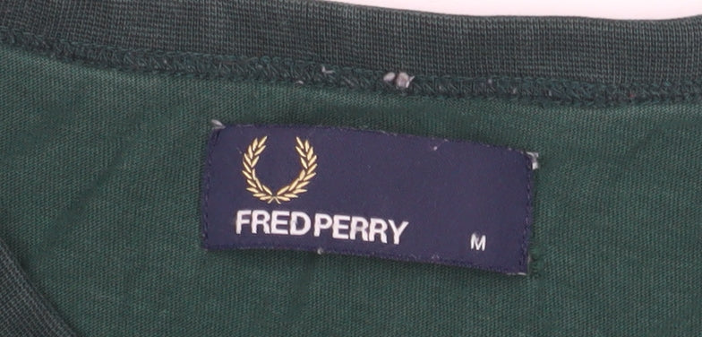 Mens UK Size M Fred Perry Green T-Shirt