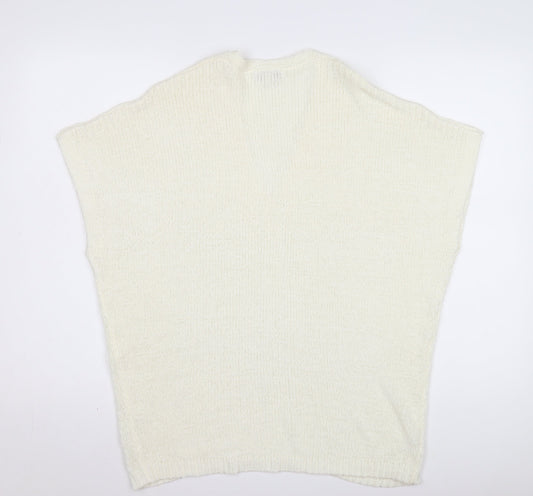 Womens UK Size S Monsoon Ivory Vest Jumper