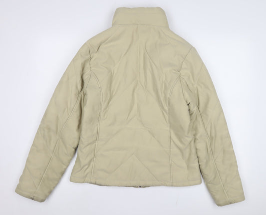 Womens UK Size 14 Dorothy Perkins Beige Puffer Jacket