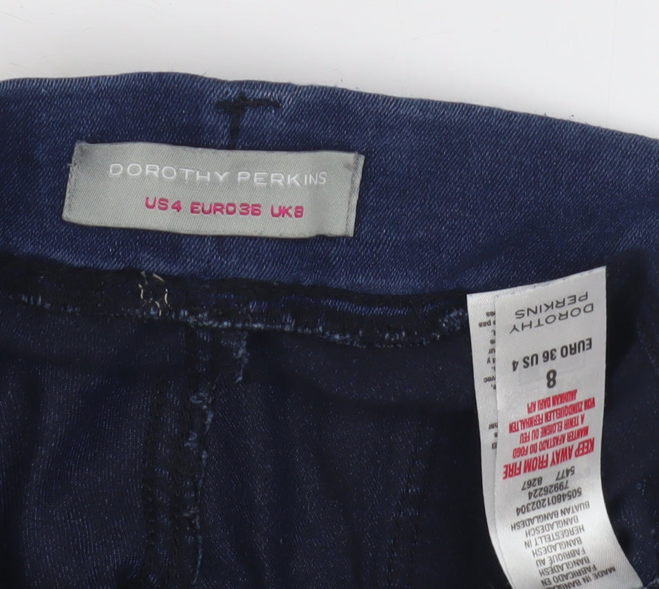 Womens UK Size 8 Dorothy Perkins Jegging Blue Leggings