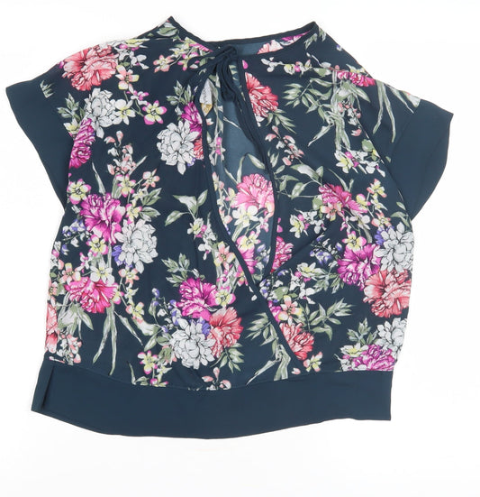 Autograph Women's Multicoloured Wrap Blouse UK 8