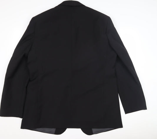 Mens UK Size 40 Marks and Spencer Regular Black Suit Tuxedo