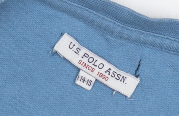 U.S. Polo Assn. Men's Blue Sports T-Shirt, Size 14-15