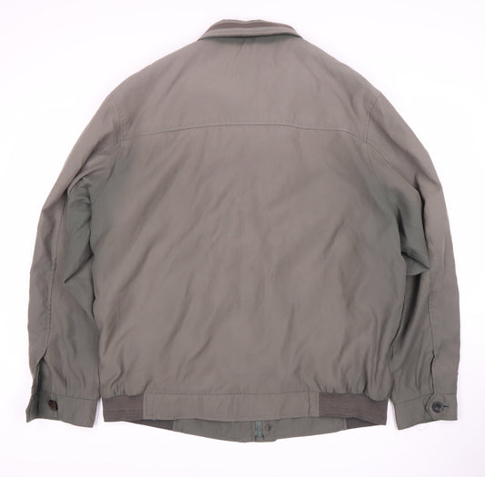 Mens UK Size L Classic Green Bomber Jacket