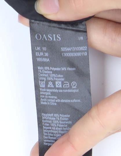 Oasis Women's Black Pencil Dress Size 10