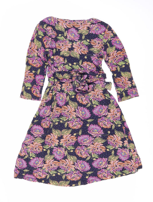 Fat Face Women's Multicoloured Floral Dress Size 8