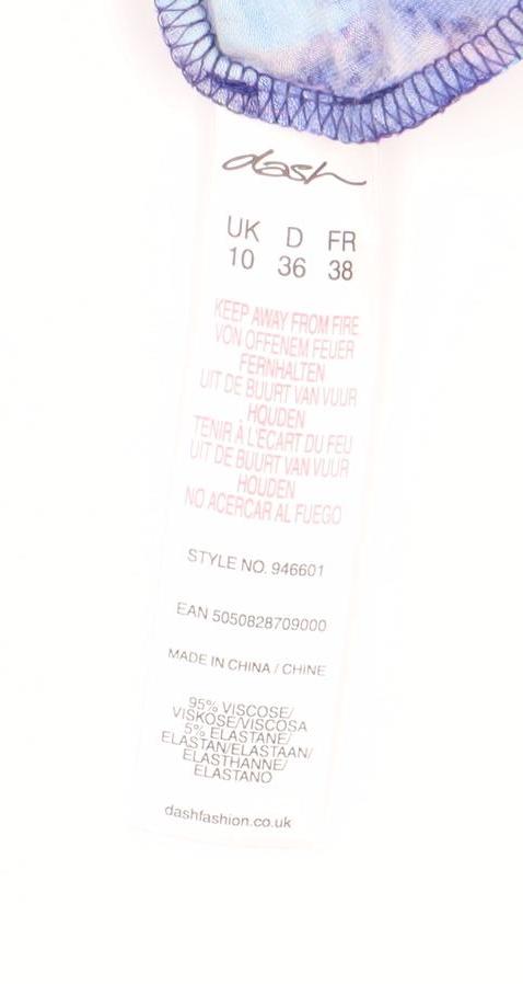 Desigual Women's Multicoloured Short Sleeve Dress Size 10