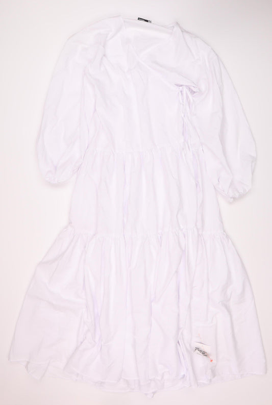Additional front view of ASOS DESIGN Women's White Dress, size 14