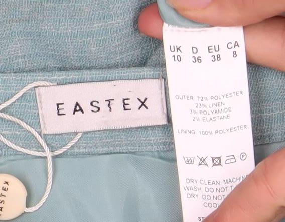 Eastex Blue Women's Pencil Skirt, Size 10, Workwear Essential