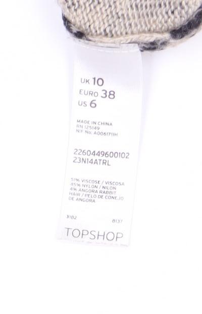 Womens UK Size 10 Topshop Multicoloured Pullover Jumper