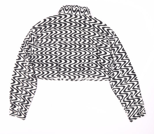 H&M Women's Multicoloured Varsity Jacket Size M