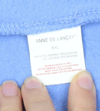 Womens UK Size XL Anne De Lancay Blue Basic Jacket