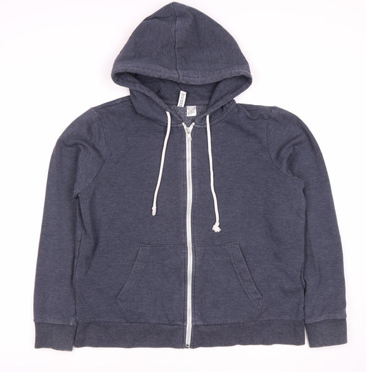 H&M Unisex Blue Full Zip Hoodie L