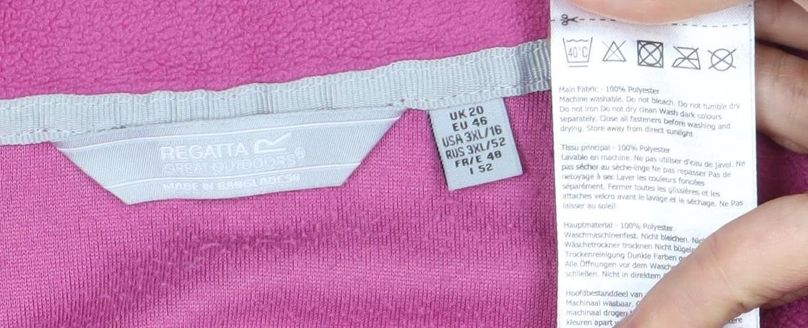Regatta Women's Pink Pullover Sweatshirt Size 14