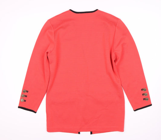 Jacques Vert Women's Red Mid-Length Suit Jacket