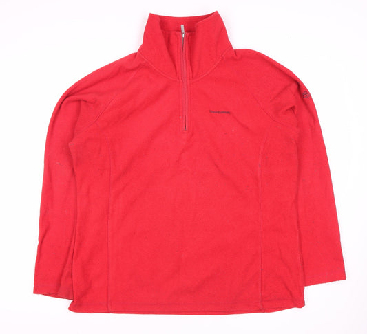 Additional front view of Craghoppers unisex red pullover sweatshirt, size 16