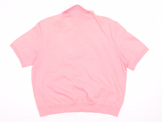 Lands' End Women's Pink Polo Shirt XL Casual