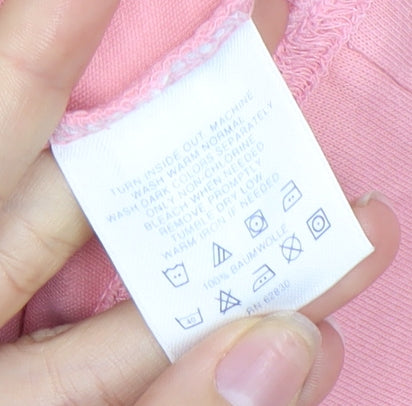 Lands' End Women's Pink Polo Shirt XL Casual