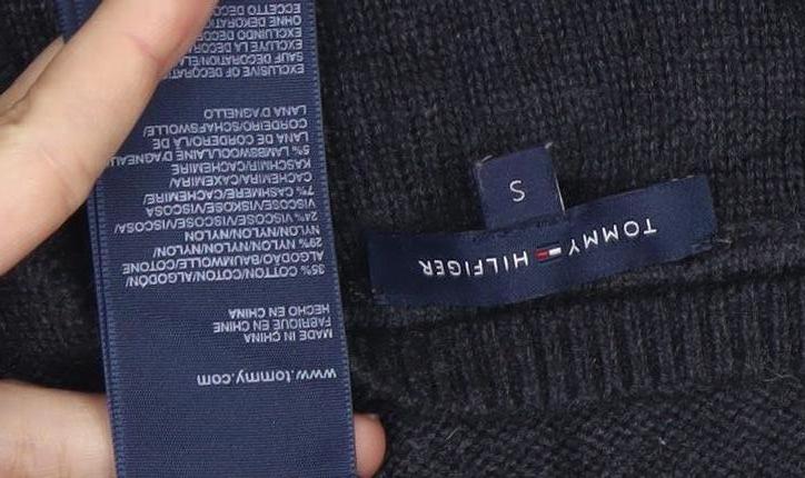 Womens UK Size S Tommy Hilfiger Black Pullover Jumper