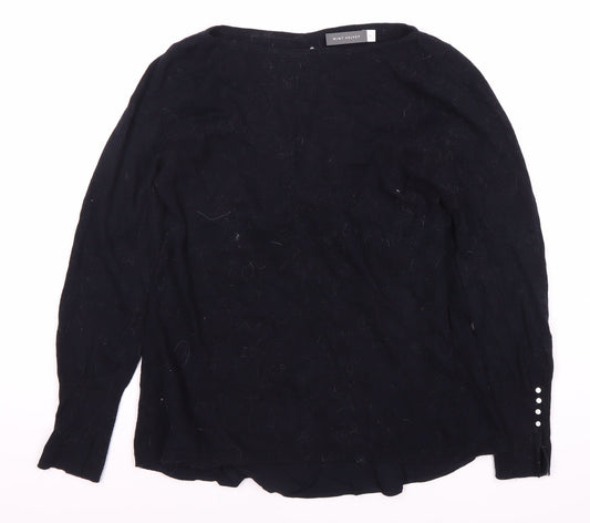 Womens UK Size 10 Mint Velvet Black Pullover Jumper