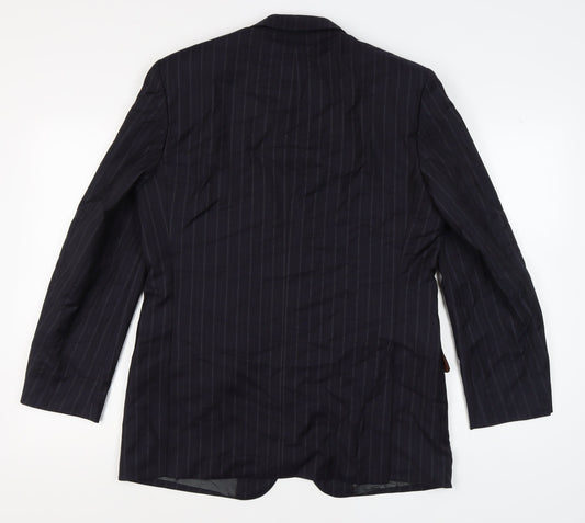 Mens UK Size 40 Simon Carter Regular Blue Suit Jacket