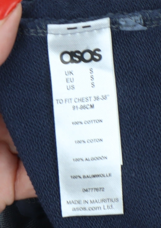 Mens UK Size S ASOS Multicoloured Full Zip Sweatshirt