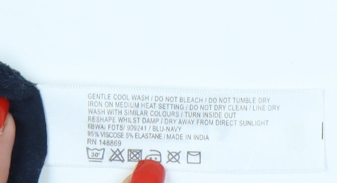 Fat Face Women’s Blue Butterflies A-Line Dress Size 12