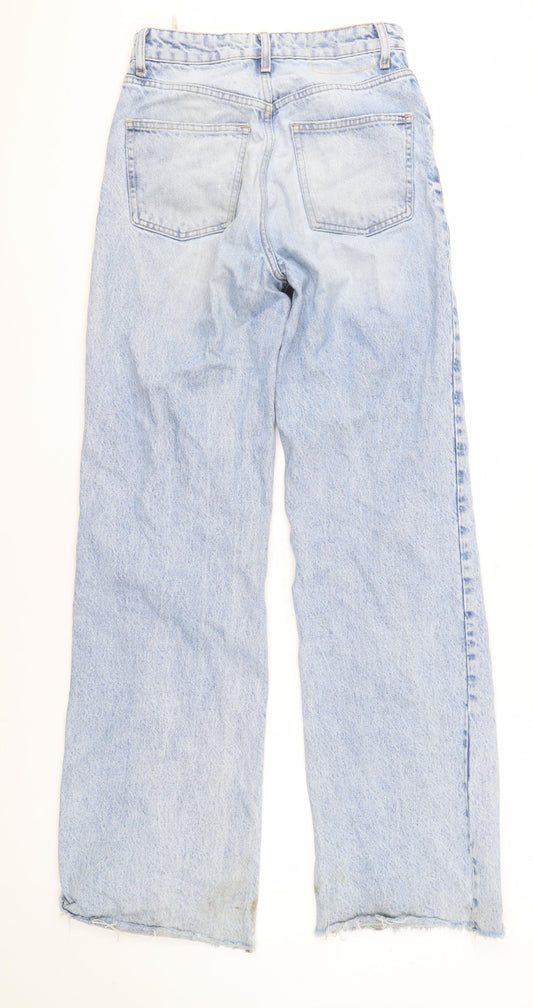 Zara Women's Blue Straight Leg Jeans Size 7