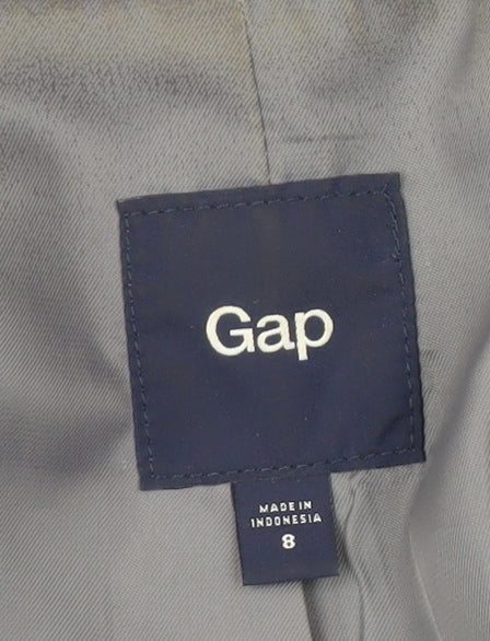 Gap Women's Blue Blazer Regular Fit, Size 8