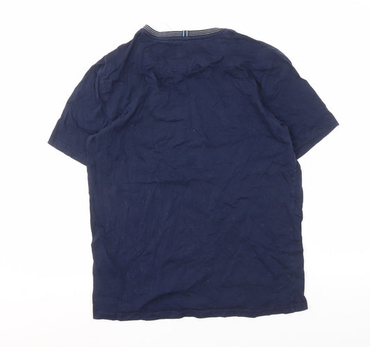 Ted Baker Men's Blue Crew Neck T-Shirt Small