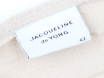 Jacqueline de Yong Beige Knee Length Trapeze Dress