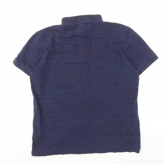 Hugo Boss Men's Blue XL Regular Fit Polo Shirt