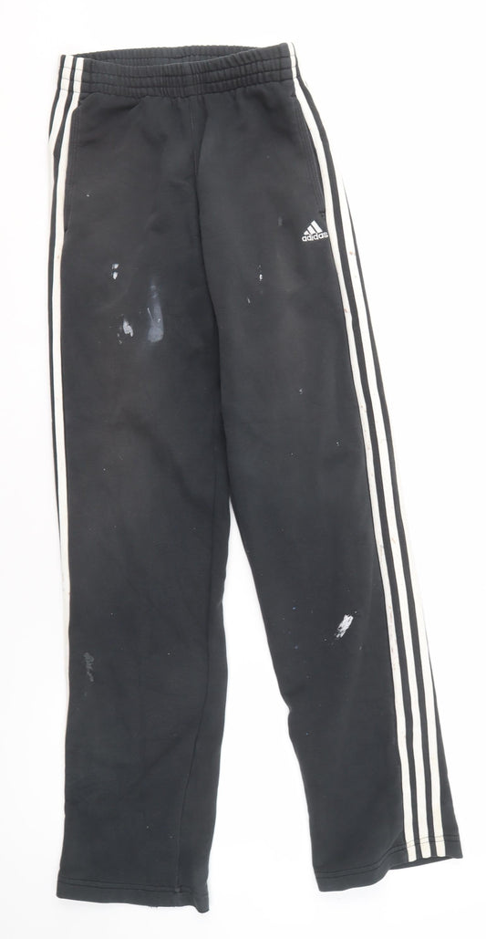 Additional front view of Adidas Women's Black XS Track Pants Gym Training Trousers