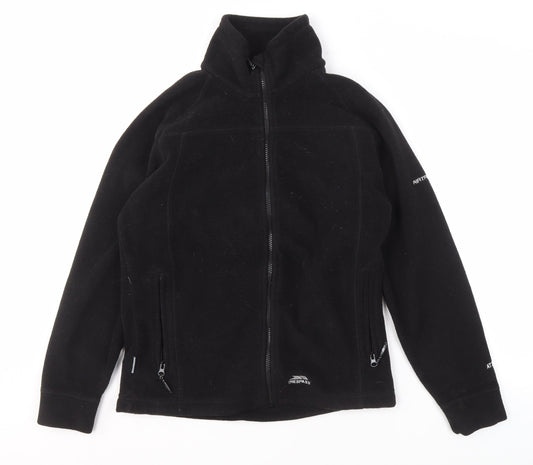 Additional front view of Trespass Women's Black Windbreaker Jacket, size 12