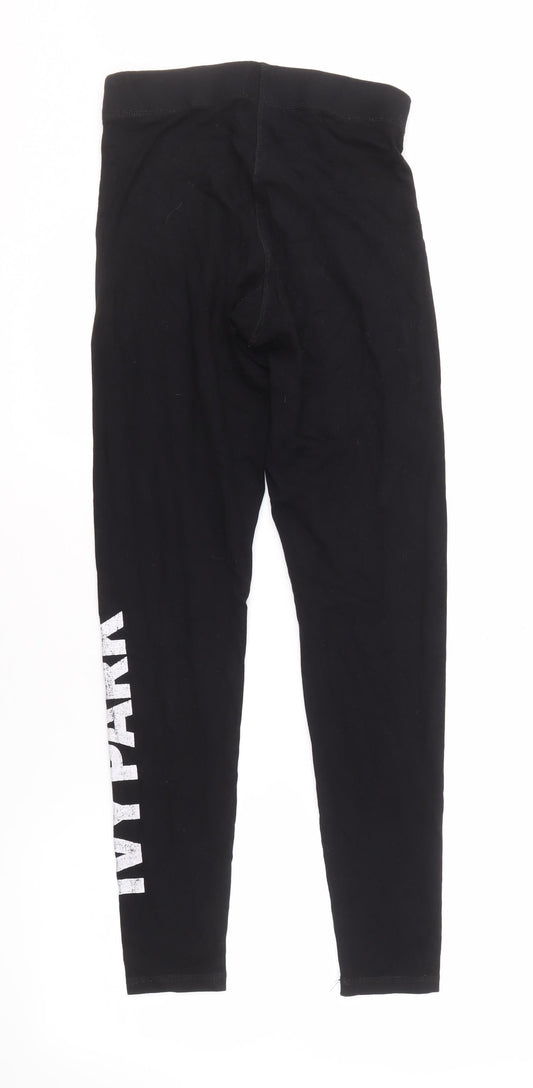 Ivy Park Women's Black Slim Fit Leggings S