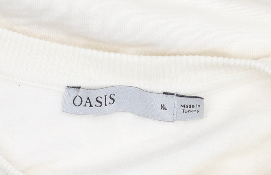 Womens UK Size XL Oasis Ivory Pullover Jumper
