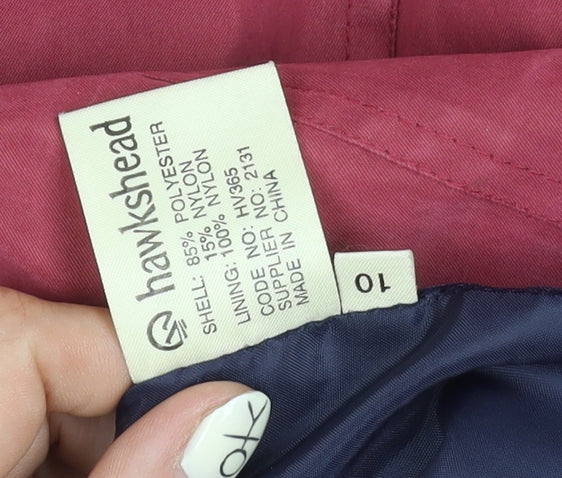 Womens UK Size 10 Hawkshead Red Basic Jacket