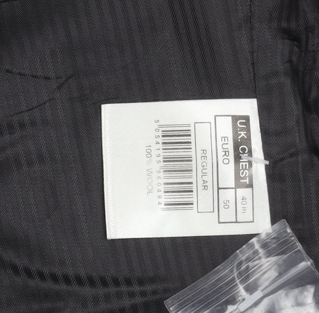 Mens UK Size 40 Jasper Conran Regular Grey Suit Waistcoat