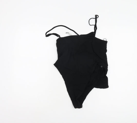 Zara Women's Black Bodysuit Size L Sleeveless