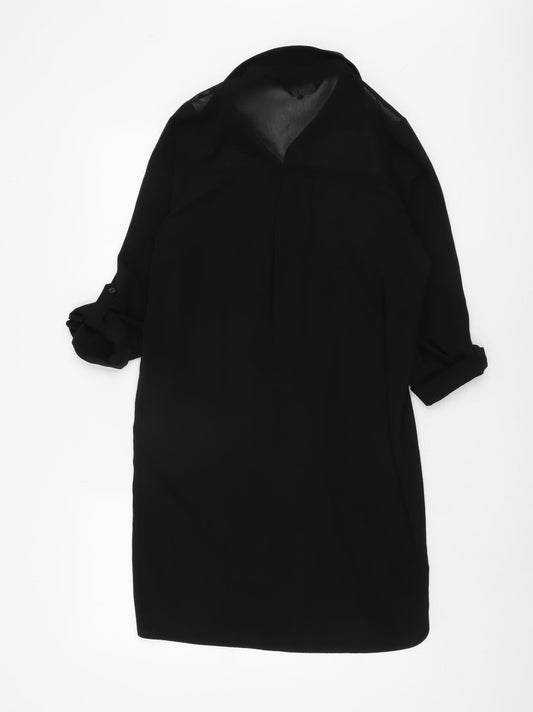 Dorothy Perkins Women's Black Shirt Dress Size 10