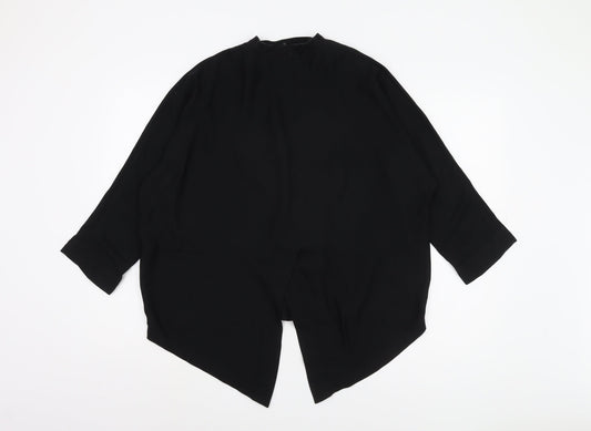 Womens UK Size 10 River Island Black Bomber Jacket