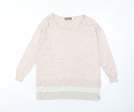 Womens UK Size 10 Mint Velvet Beige Pullover Jumper