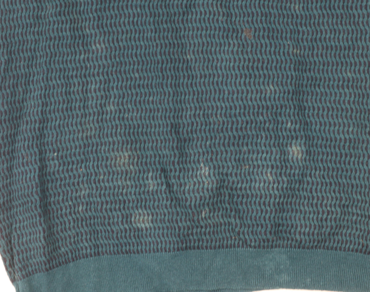 Ted Baker Men’s Blue Wool Cotton Pullover, L, V-Neck