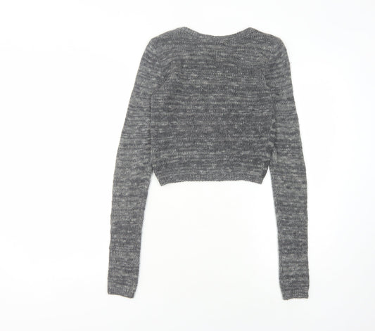 Womens UK Size S Hollister Grey Pullover Jumper