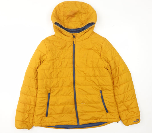 Womens UK Size 14 Peter Storm Yellow Puffer Jacket